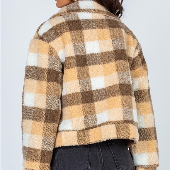 Princess Polly Doria Jacket in Beige Size 0 - Picture 7 of 16